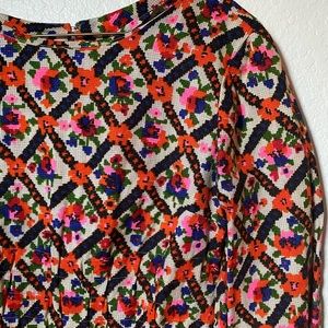 VINTAGE Handmade Embroidered Mini Dress